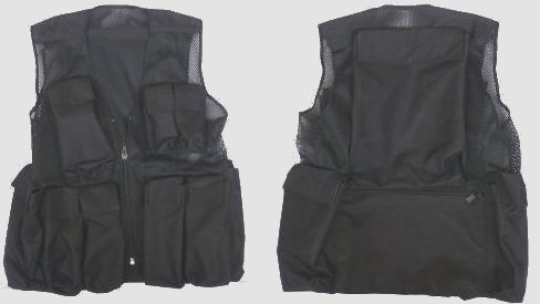 Front and back of the TMD medic's waistcoat